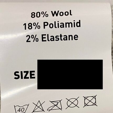 BALTOS VILNONĖS KOJINĖS 39/41 DYDIS