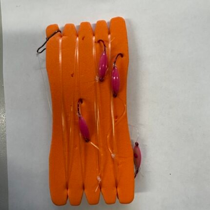 Atominė 6 avižėlių sistemėlė raudonais kabliukais.