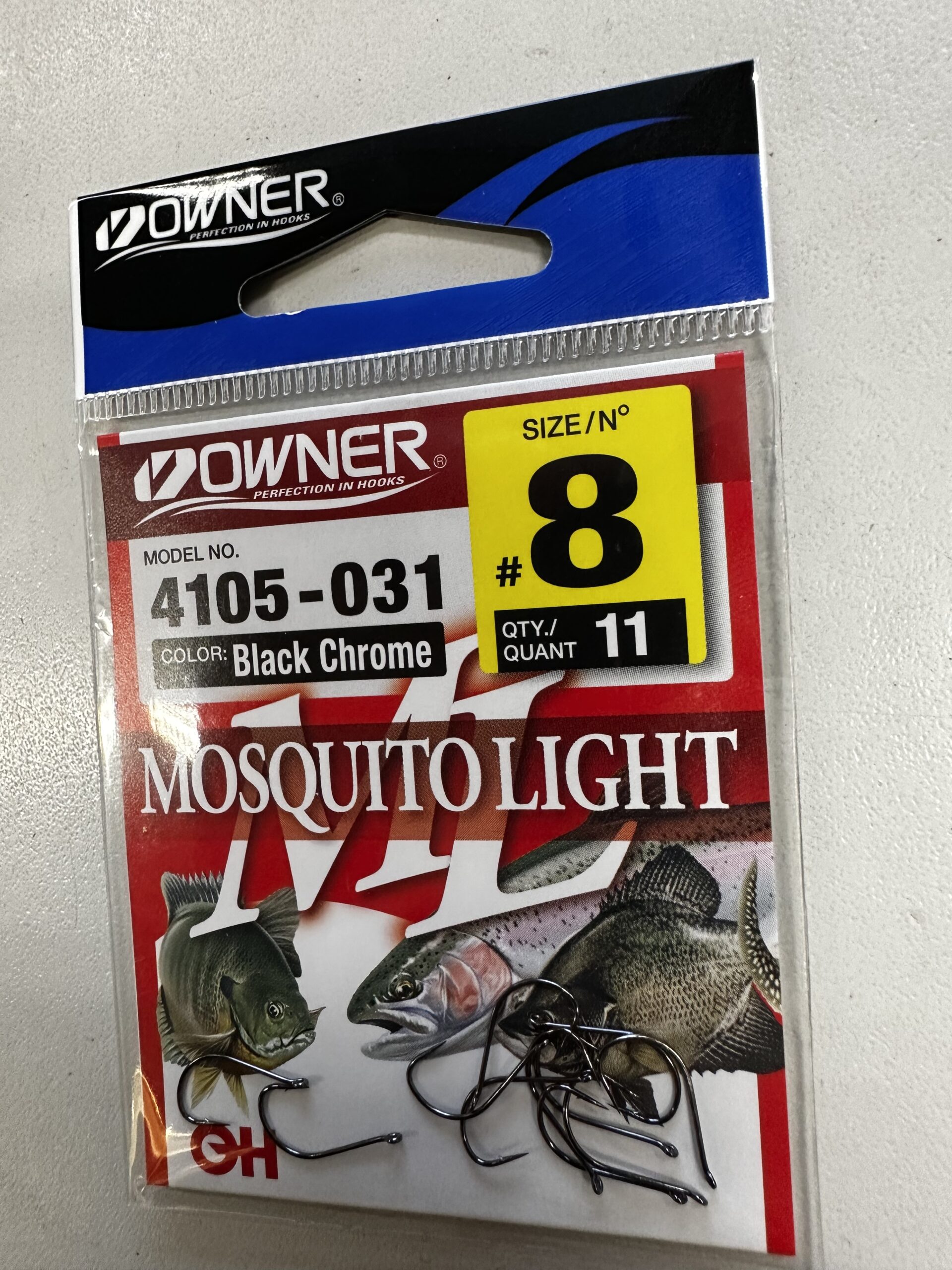 Owner kabliukai Mosquito Light Nr.8 - Prie Sendvario