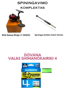 Golden Catch ir Nauja Daiwa Ninja+Shimano Kairiki valas dovanų