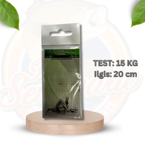 Fluorokarbono pavadėliai 20cm/10kg