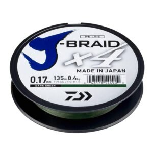 Pintas valas Daiwa J-Braid x4 Dark Green 150 m (0.07 mm)