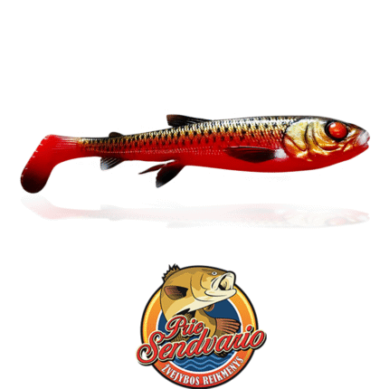 Spiningavimo Masalas Savage Gear 3D WhiteFish Shad BLCK RED