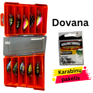 10 Įvairių Spalvinimų Šapalinių Voblerių Komplektas