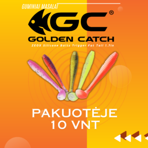 Golden Catch ZEOX Silikoninai Baits Trigger Fat Tail 1.7