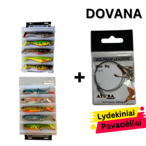 Guminių Masalų Komplektas – MIX #Westin ShadTeez 14Vnt. 12 cm/Savage Gear Cannibal 12,5 cm
