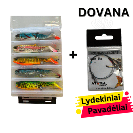 Guminių Masalų Komplektas #Savage Gear Cannibal Paddletail 10Vnt.  12,5 cm