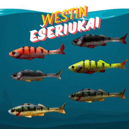 Westin Ešeriukas Guminukai (9 cm/12 cm/15cm)
