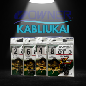 Kabliukai Karpių Žvejybai Owner Carp Taff Tsuyoshi
