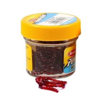 Uodo trūklio lervos gumos Berkley PowerBait Micro Blood Worms