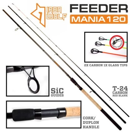 Dugninė Meškerė Iron Wolf FEEDER MANIA 3.90