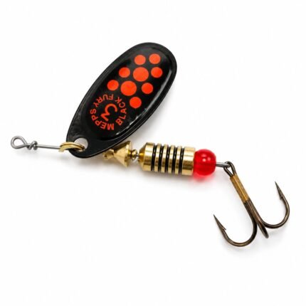 Sukrės Mepps Black fury Black/Orange dots